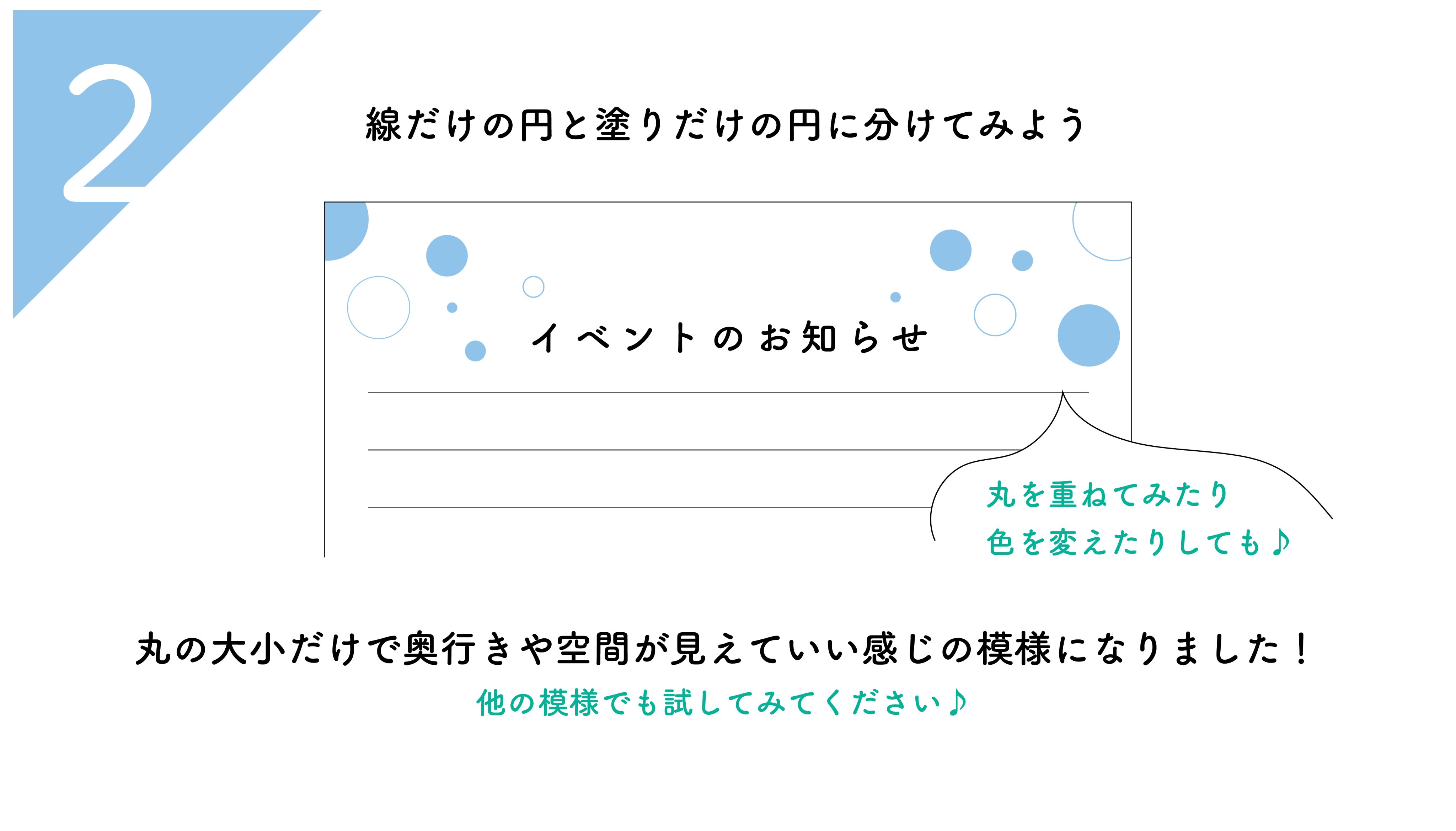 デザインの知識　柄の付け方